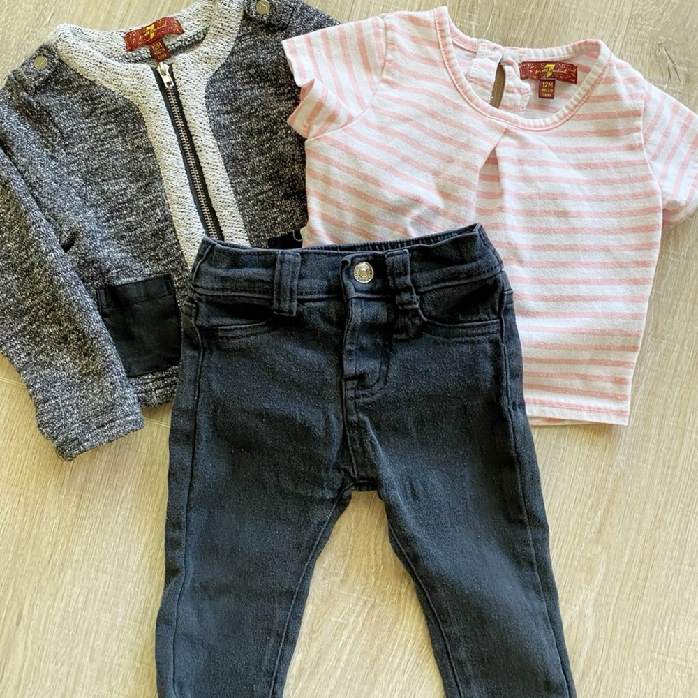 3 PIECE Seven for All Mankind Outfit! LIKE NEW!